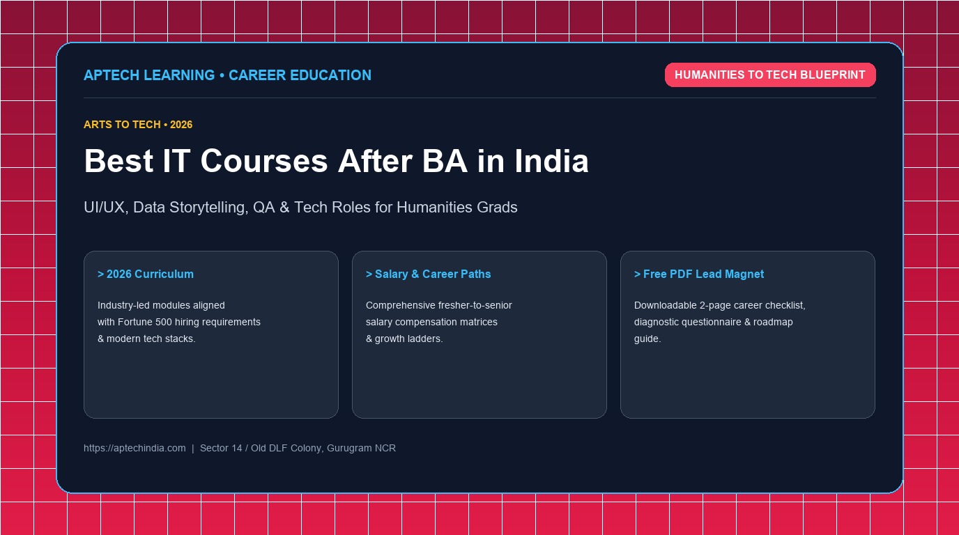 Best IT Courses After BA in 2026: Non-Tech to Tech Career Transition Guide