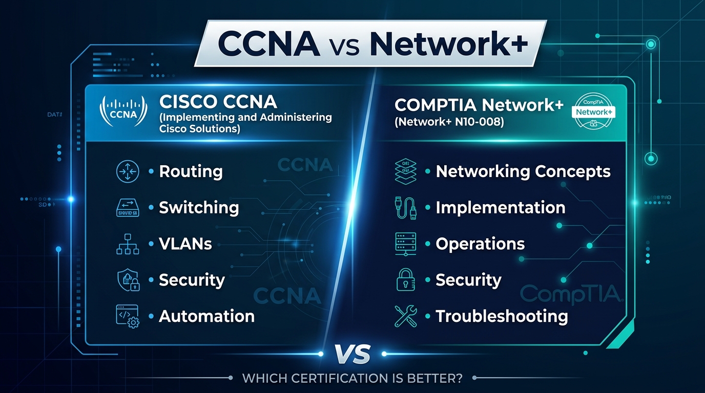 CCNA vs CompTIA Network+: Which Certification Is Better?