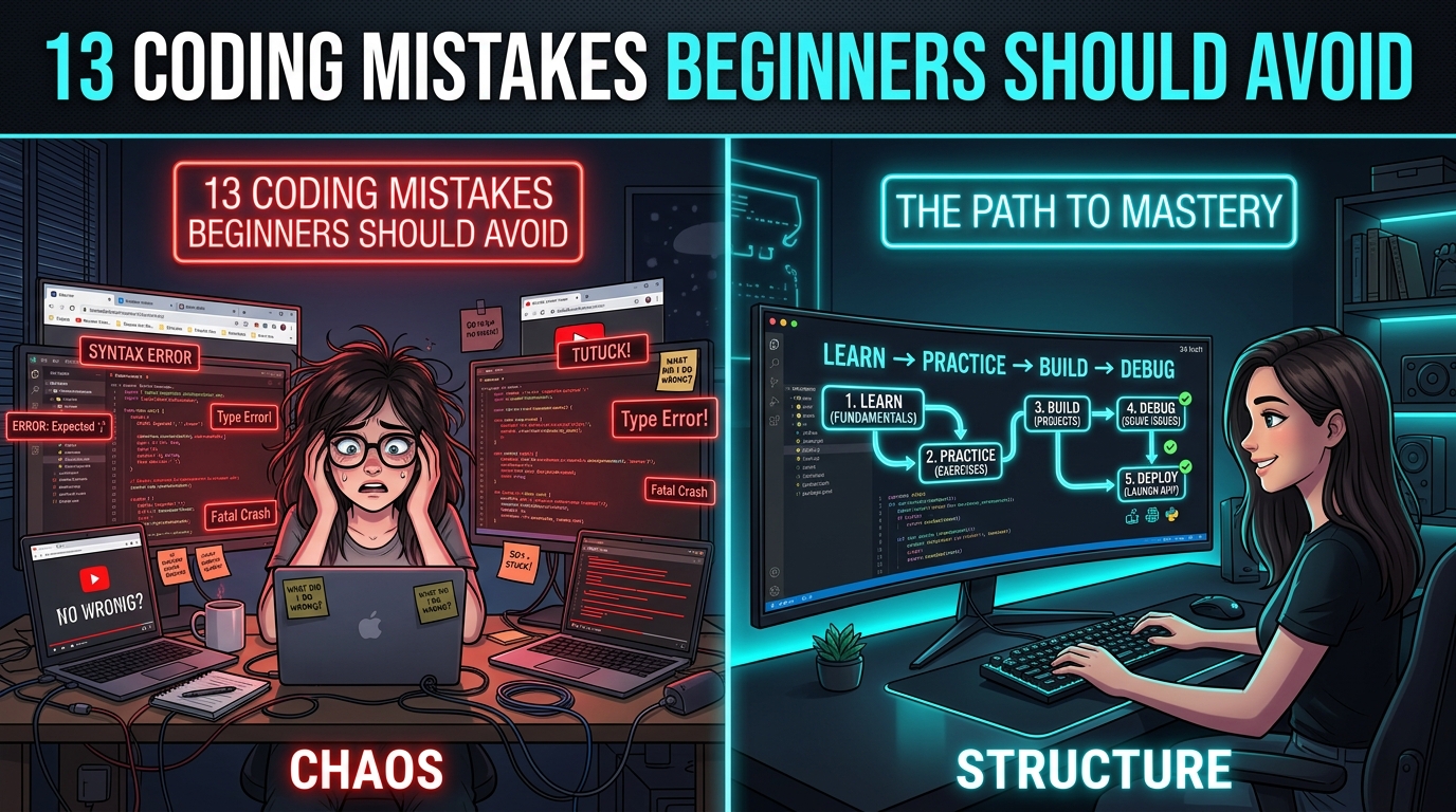Common Mistakes Beginners Make While Learning to Code