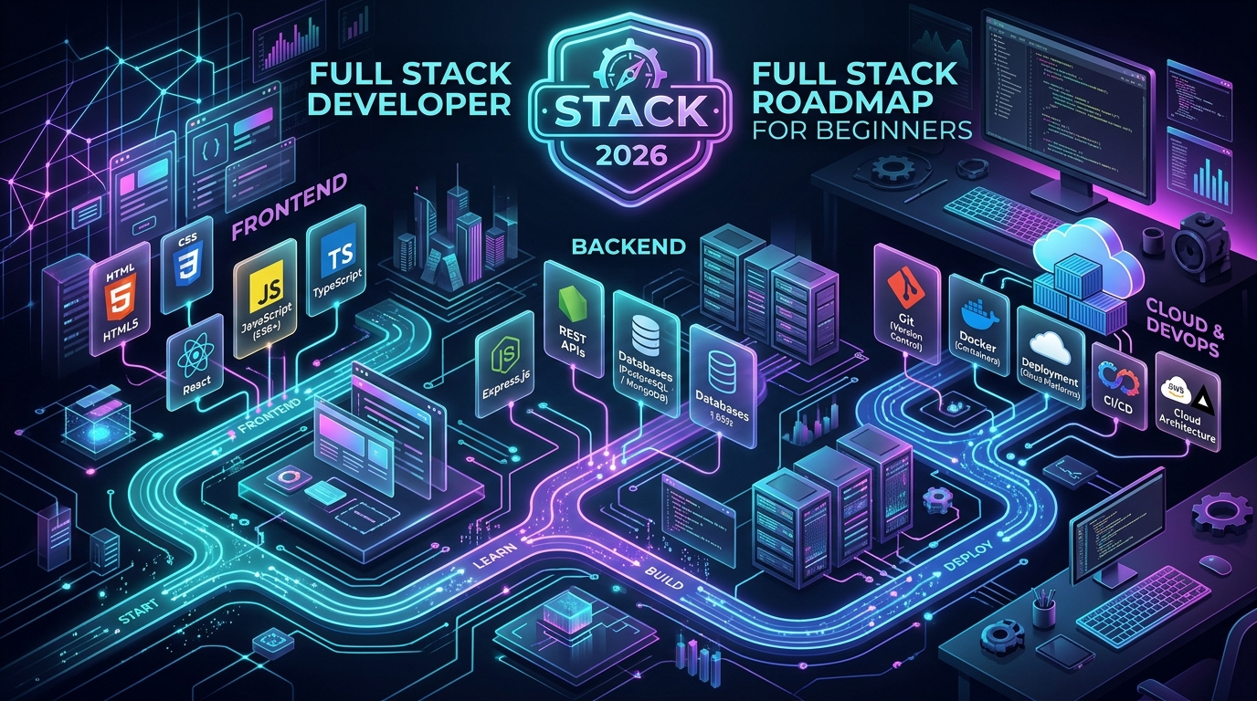 Full Stack Developer Roadmap for Beginners: Complete Guide for 2026