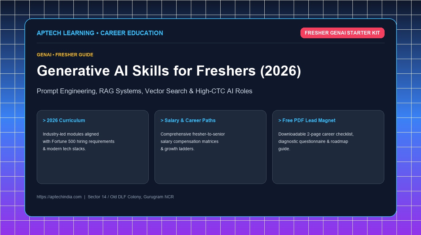 Generative AI Skills for Freshers: Complete 2026 Guide to Win High-CTC AI Jobs