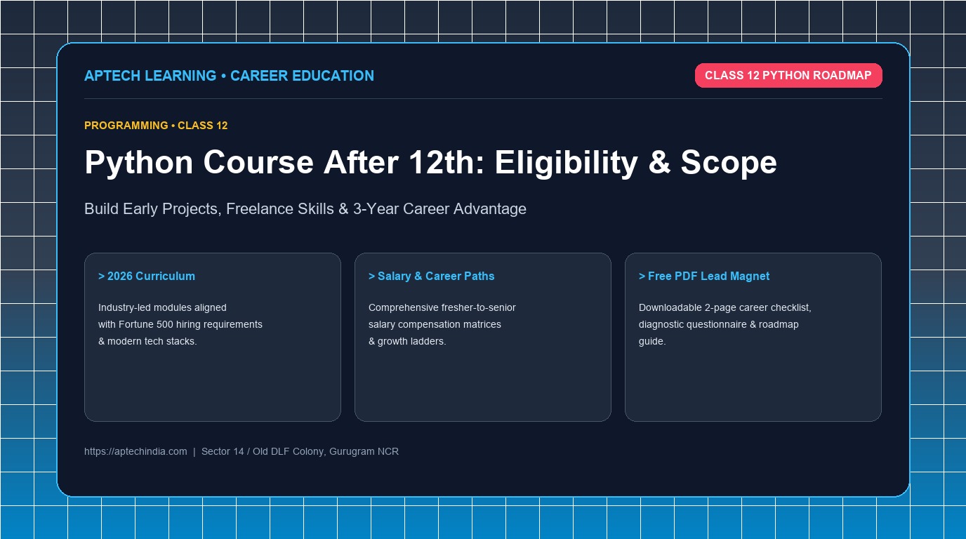 Python Course After 12th: Eligibility, Scope & Career Options (2026 Guide)