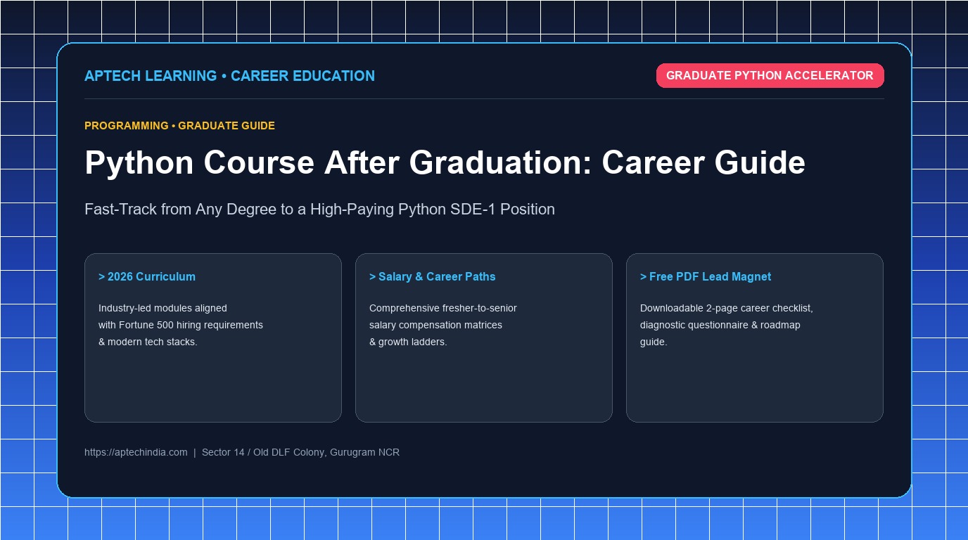 Python Course After Graduation: Complete Career Accelerator Guide 2026