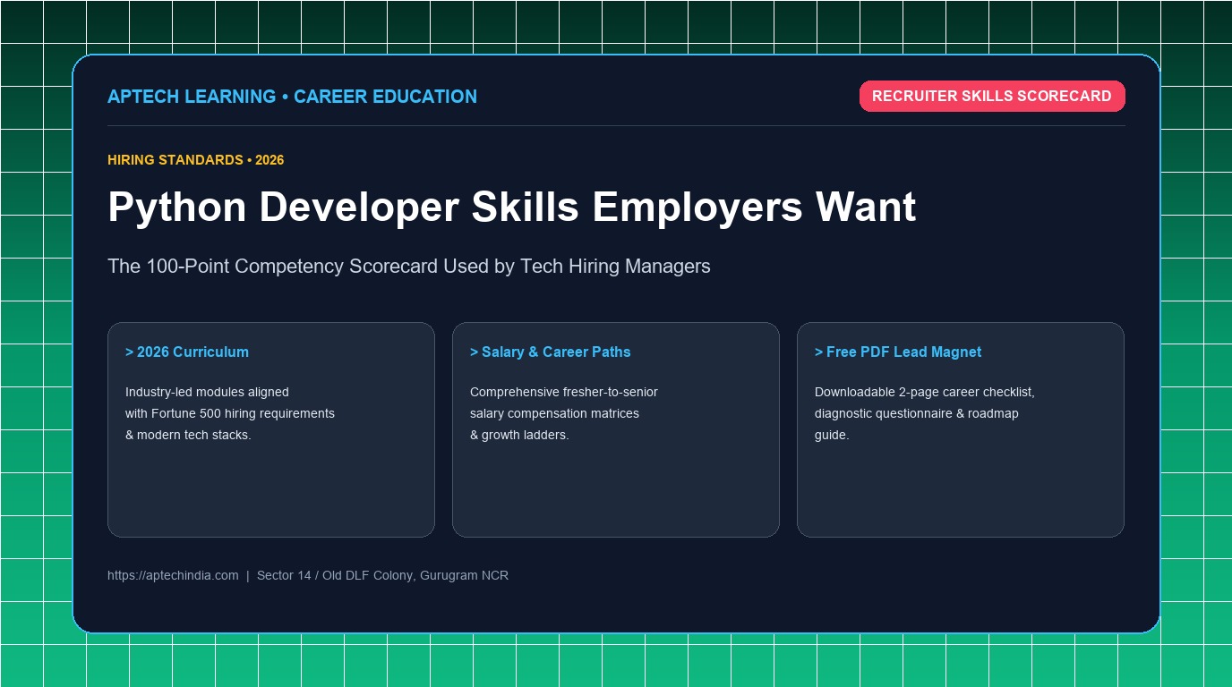Python Developer Skills Employers Look For in 2026: The 100-Point Hiring Scorecard
