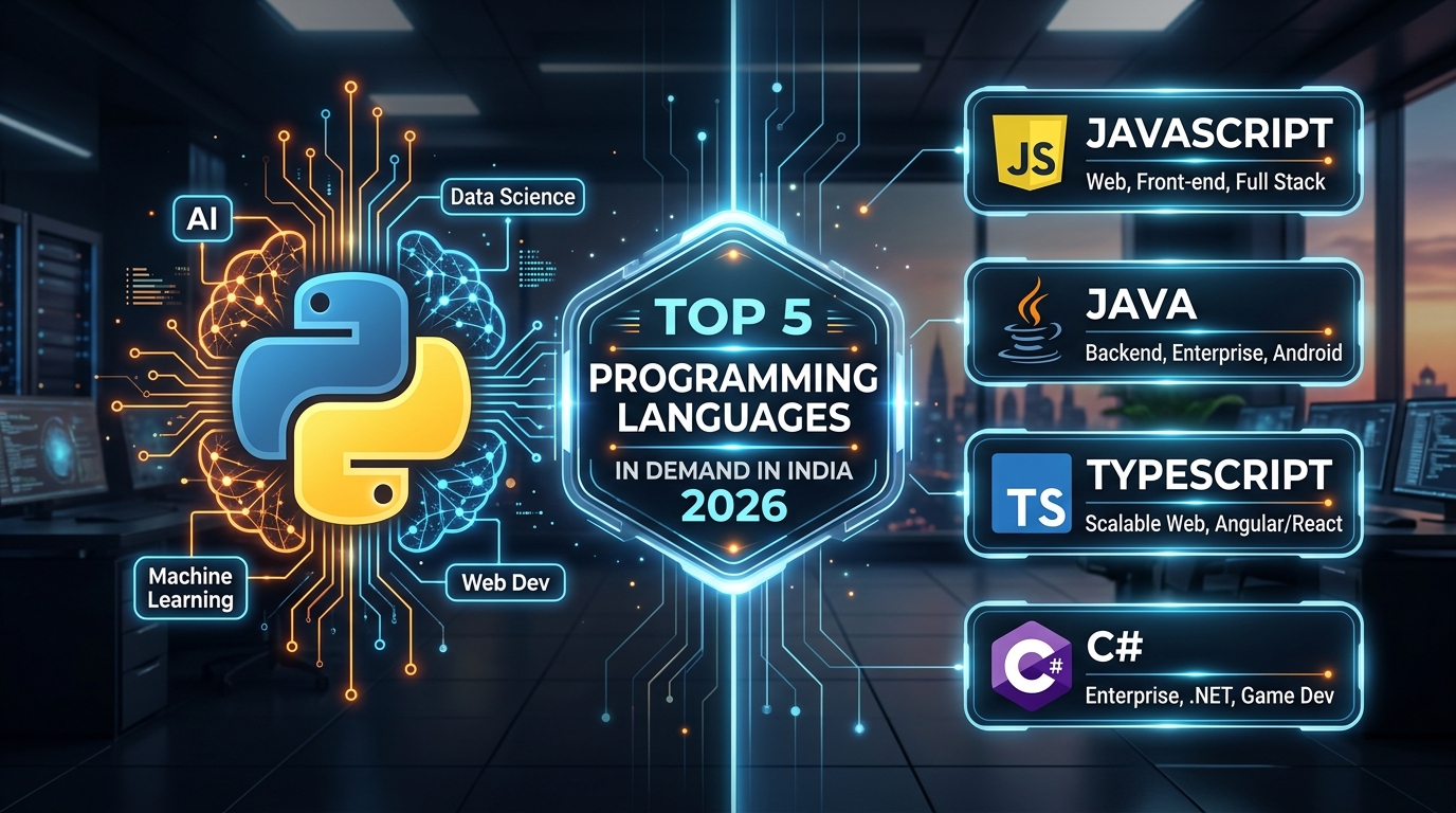 Top 5 Programming Languages in Demand in India in 2026