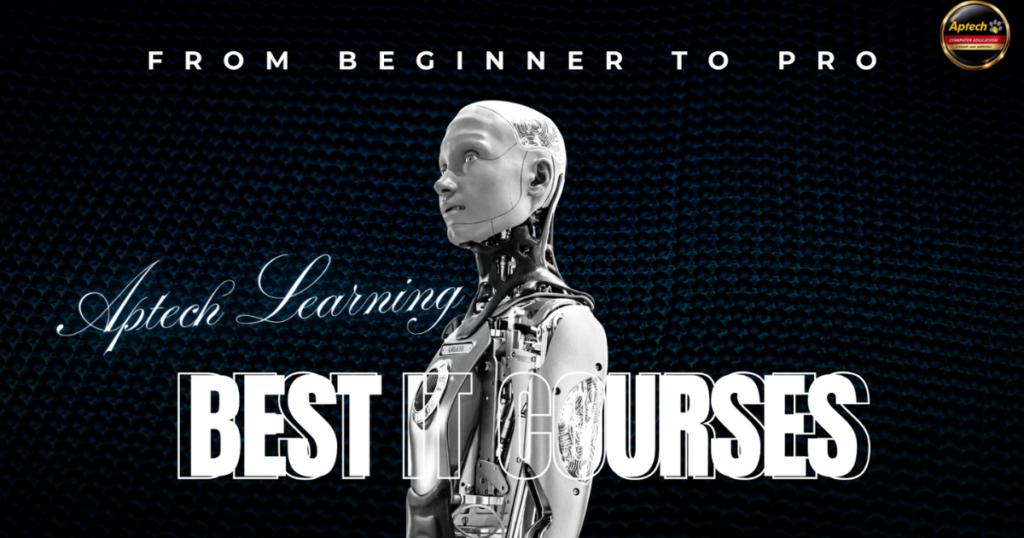 Aptech Learning environment with practical IT course training.