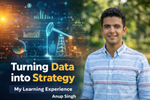 Data analytics concept showing how raw data is refined into valuable business insights and digital growth strategies